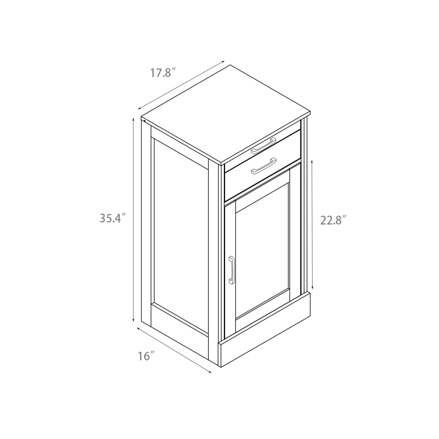 Modular Wine Bar Cabinet Buffet Cabinet in Walnut - Joysource
