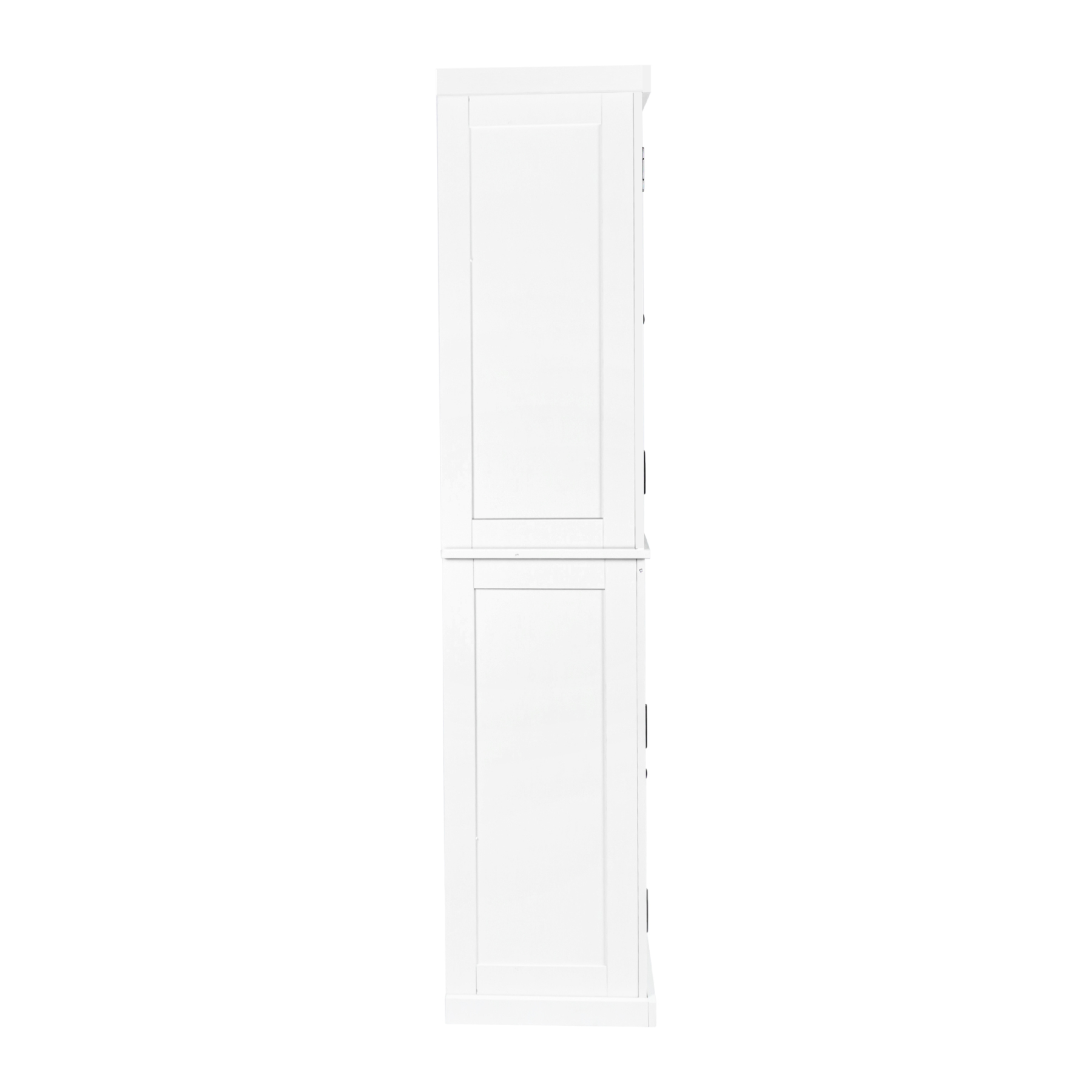 72" Kitchen Pantry Storage Cabinet with 4 Doors & Adjustable Shelves