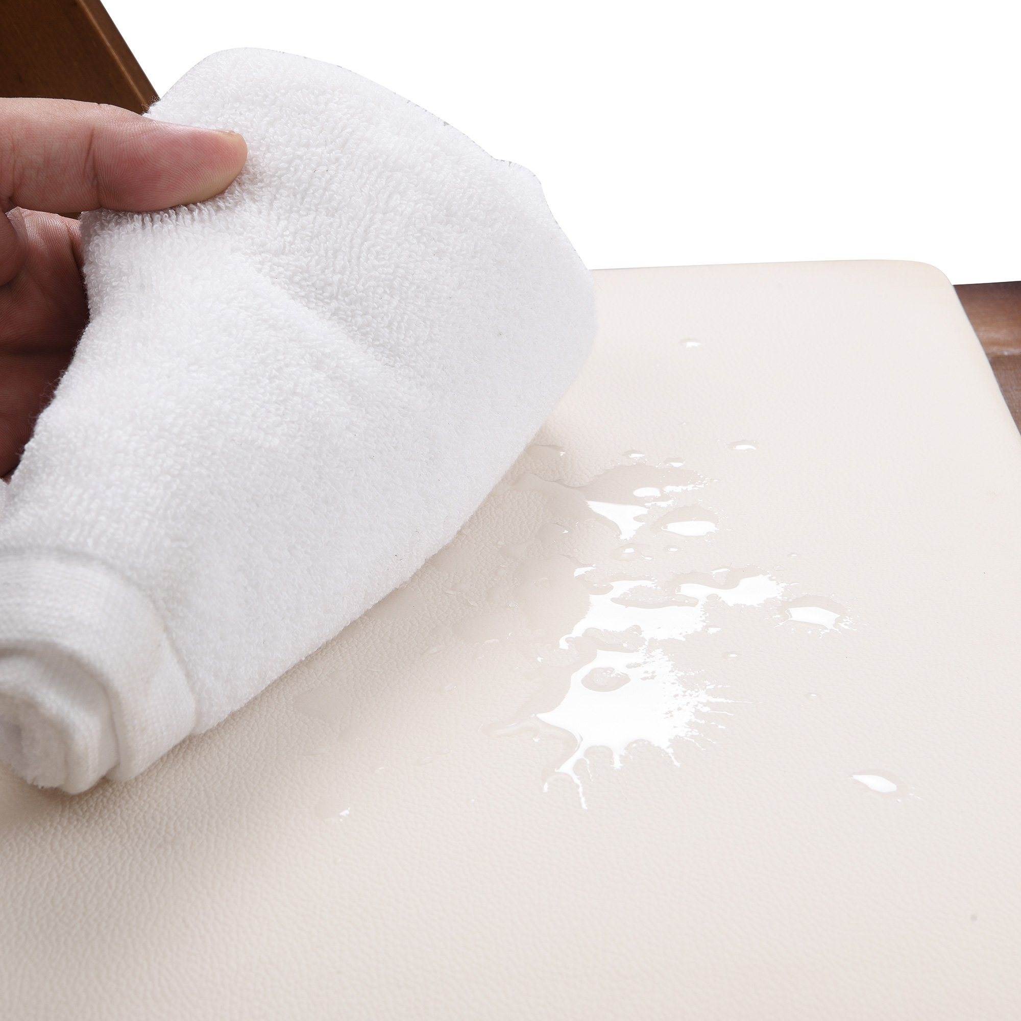 Upholstered Folding Dining Chair w/ Wooden Frame & PU leather | Set of 4