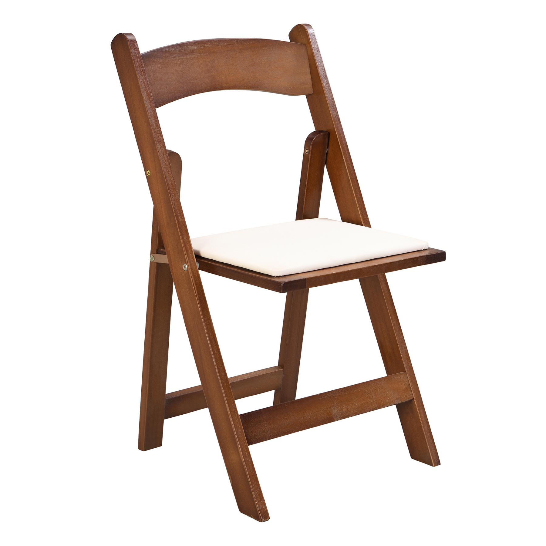 Upholstered Folding Dining Chair w/ Wooden Frame & PU leather | Set of 4