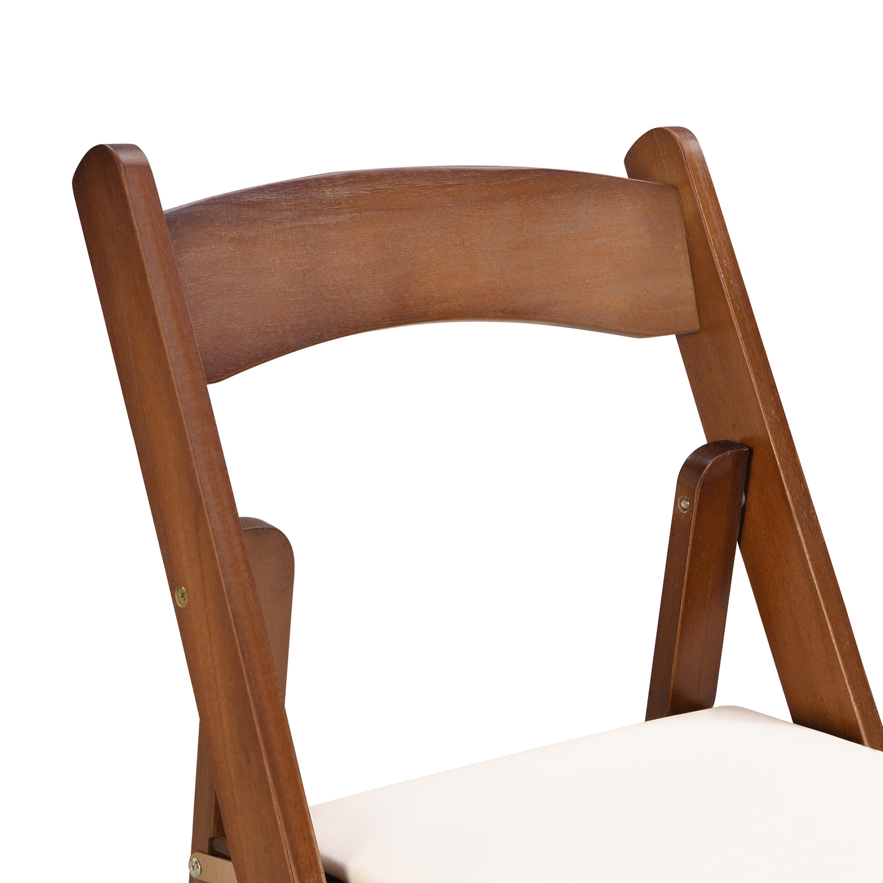 Upholstered Folding Dining Chair w/ Wooden Frame & PU leather | Set of 4