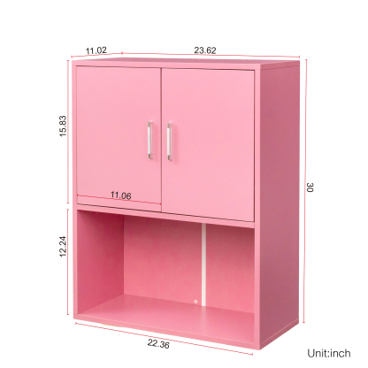 Wall-Mounted Storage Cabinet for Bathroom and Barber Salon Shop
