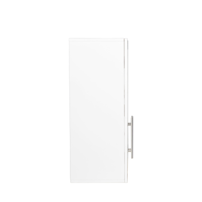 Wall-mounted Storage Cabinet w/ 2 Doors for Kitchen & Bathroom, White