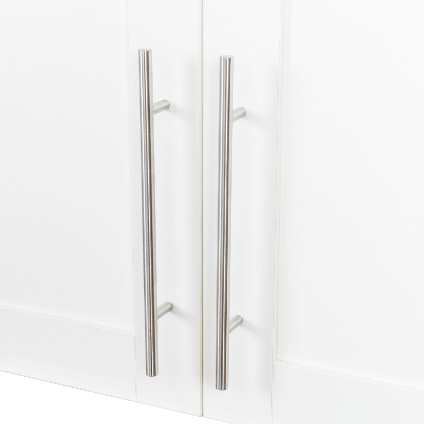 Wall-mounted Storage Cabinet w/ 2 Doors for Kitchen & Bathroom, White