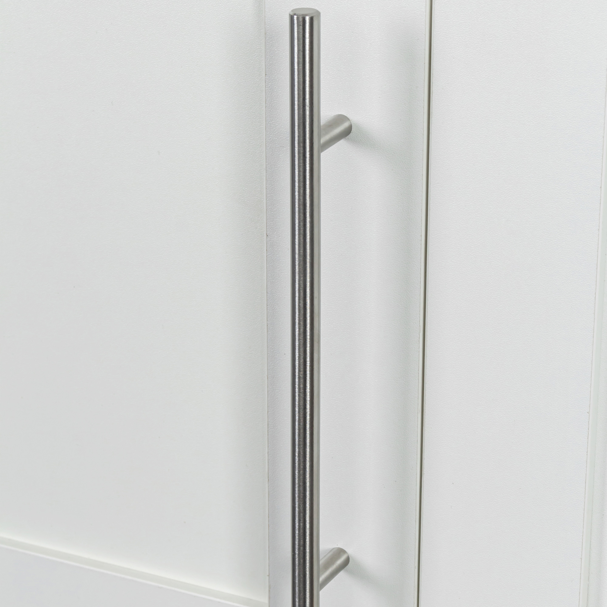 Wall-mounted Storage Cabinet w/ 3 Doors for Kitchen & Bathroom, White