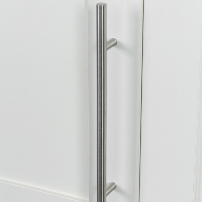 Wall-mounted Storage Cabinet w/ 3 Doors for Kitchen & Bathroom, White
