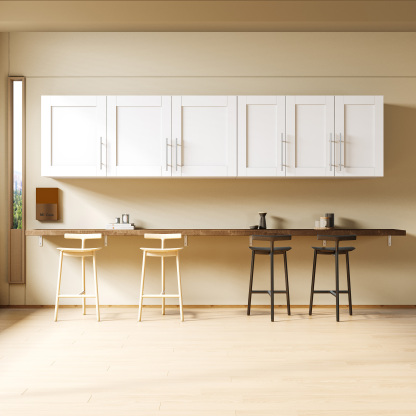 Wall-mounted Storage Cabinet w/ 3 Doors for Kitchen & Bathroom, White