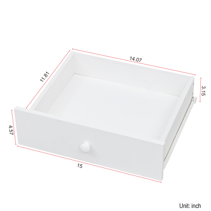 White Vanity Desk with LED Lighted Mirror, 6 Drawers & Storage Shelves