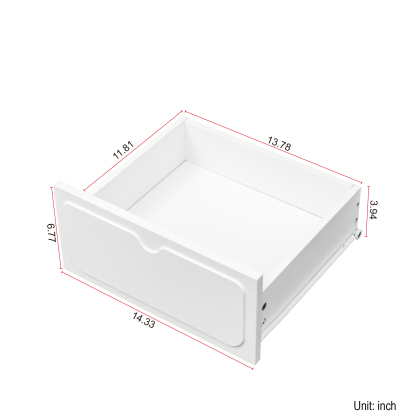 White Vanity Makeup Desk with Lighted Mirror, 5 Drawers and Storage Cabinet