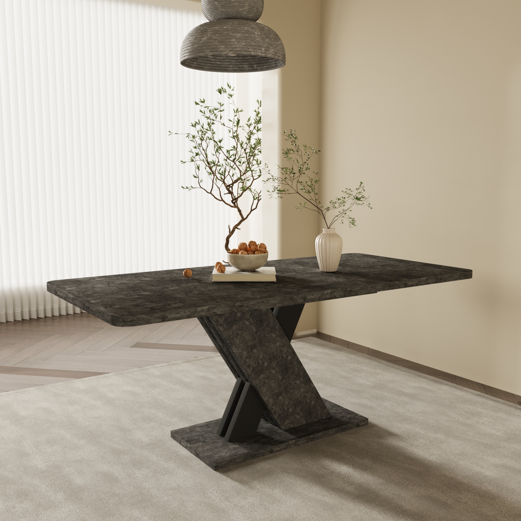 Extendable Dining Table 4-8 Seats for Kitchen & Dining Room | Joysource 