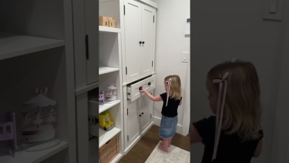72" Kitchen Pantry Storage Cabinet with 4 Doors & Adjustable Shelves