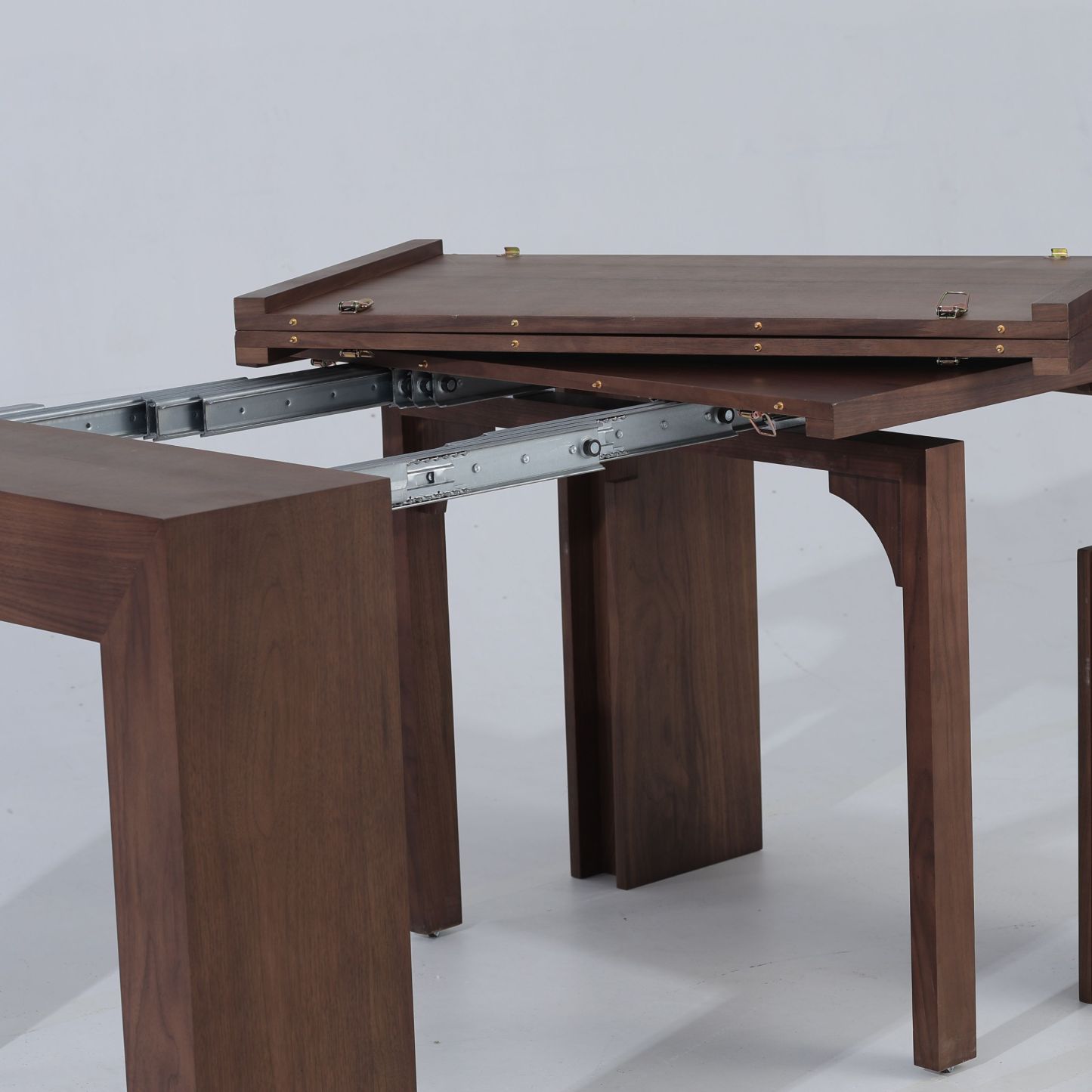 Extendable Dining Table & Bench Set | Seats 2–12, Space-Saving & Self-Storing, Solid Wood 