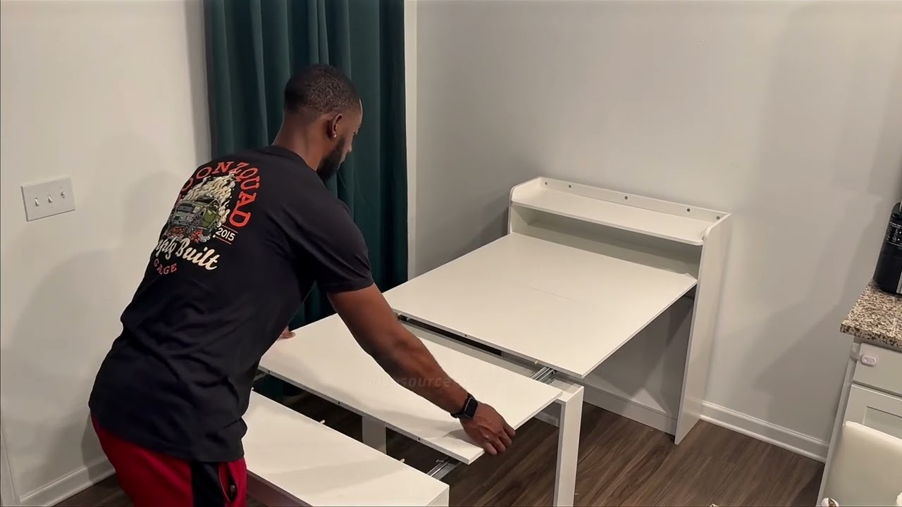 Extendable Dining Table with Hidden Storage for 1-9 People | 21"-98"