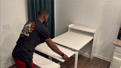 Extendable Dining Table with Hidden Storage for 1-9 People | 21"-98"