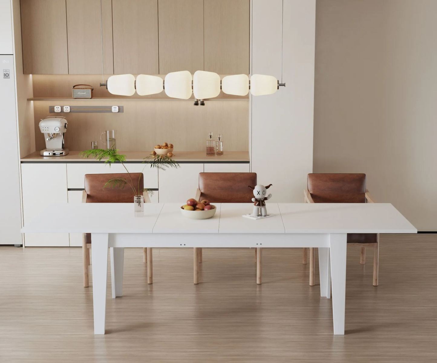 71"-106" Rectangular Extendable Dining Table for 4 - 12 People