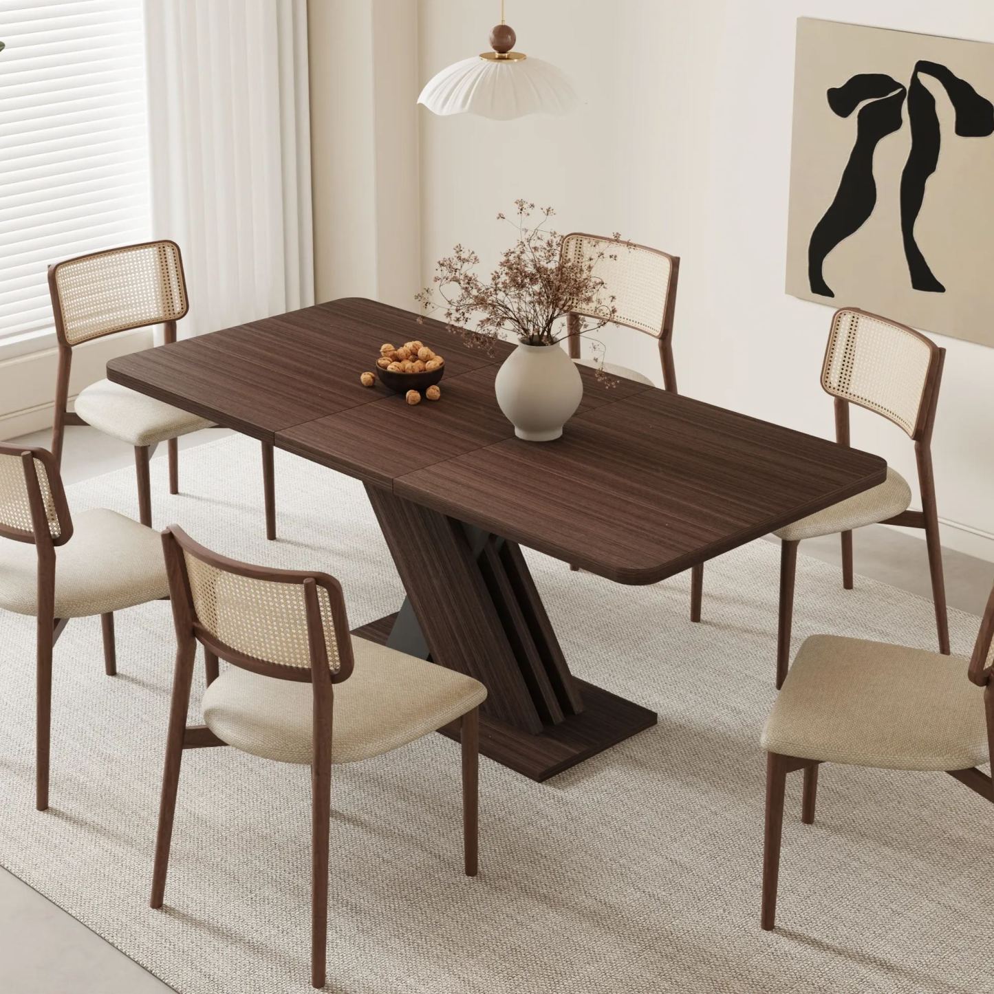 Extendable Dining Table 4-8 Seats for Kitchen & Dining Room | Joysource