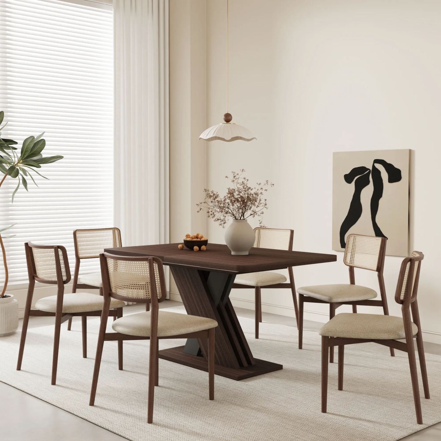 Extendable Dining Table 4-8 Seats for Kitchen & Dining Room | Joysource