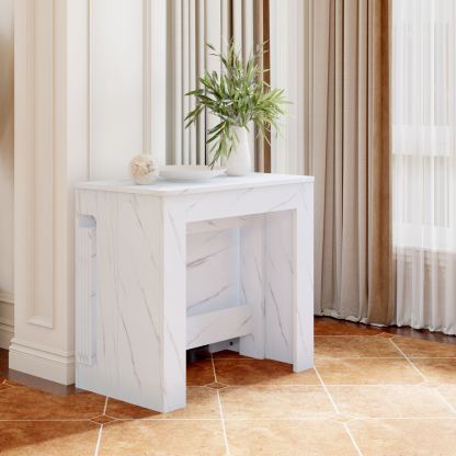 Space-Saving Extendable Console Table Seats 2 - 8, 19" to 78" | Transformer Dining Table