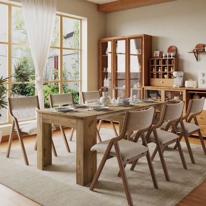 Space-Saving Extendable Console Table Seats 2 - 8, 19" to 78" | Transformer Dining Table