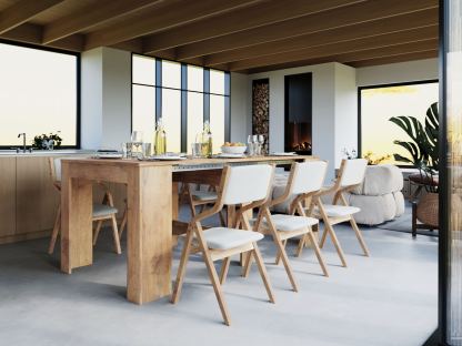 Space-Saving Extendable Console Table Seats 2 - 8, 19" to 78" | Transformer Dining Table