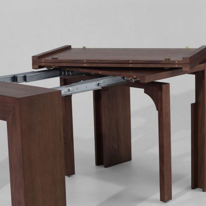 Extendable Dining Table & Bench Set | Seats 2–12, Space-Saving & Self-Storing, Solid Wood 