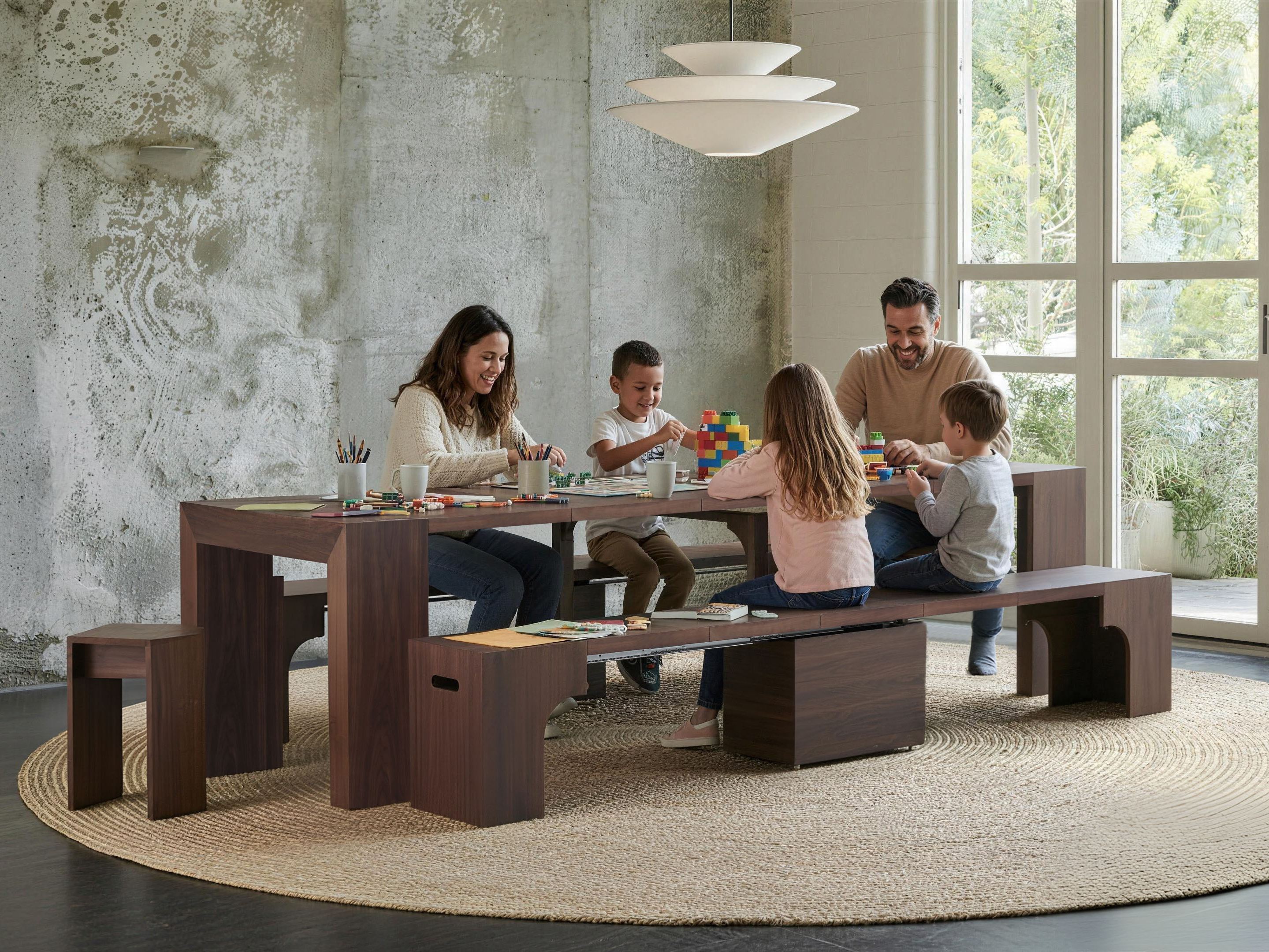 Solid Wood Extendable Console Table, Seats 2–12, Expandable Dining