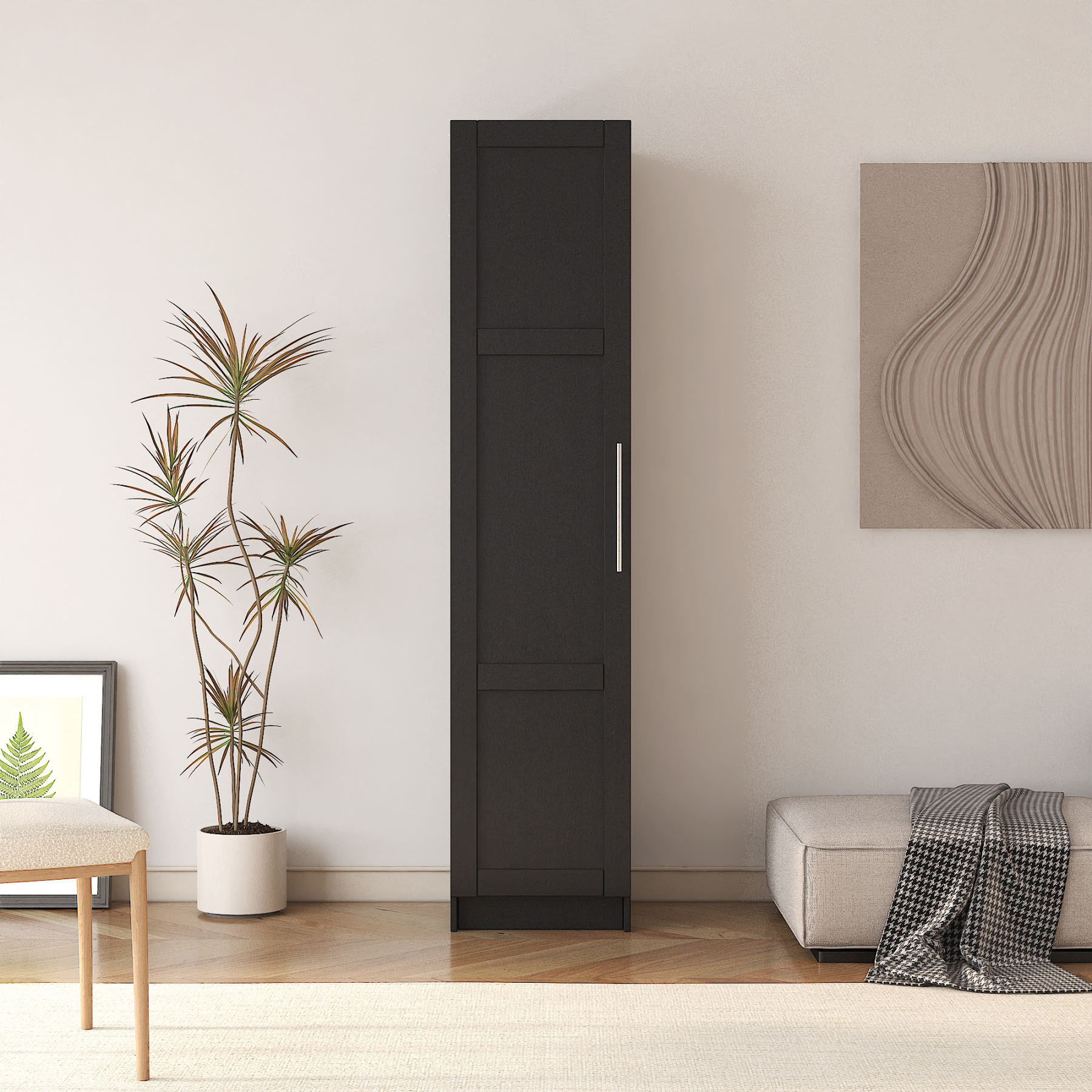 Wall Mounted Storage Cabinet for Living Room & Bedroom | Narrow Cabinet