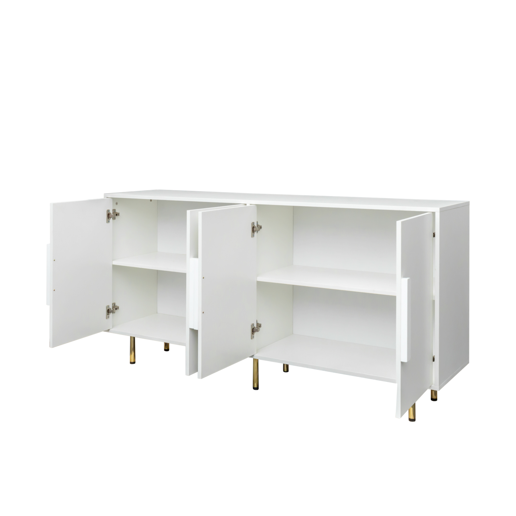 Modern Sideboard Buffet Cabinet w/ 4 Doors for Living Room & Dining Room