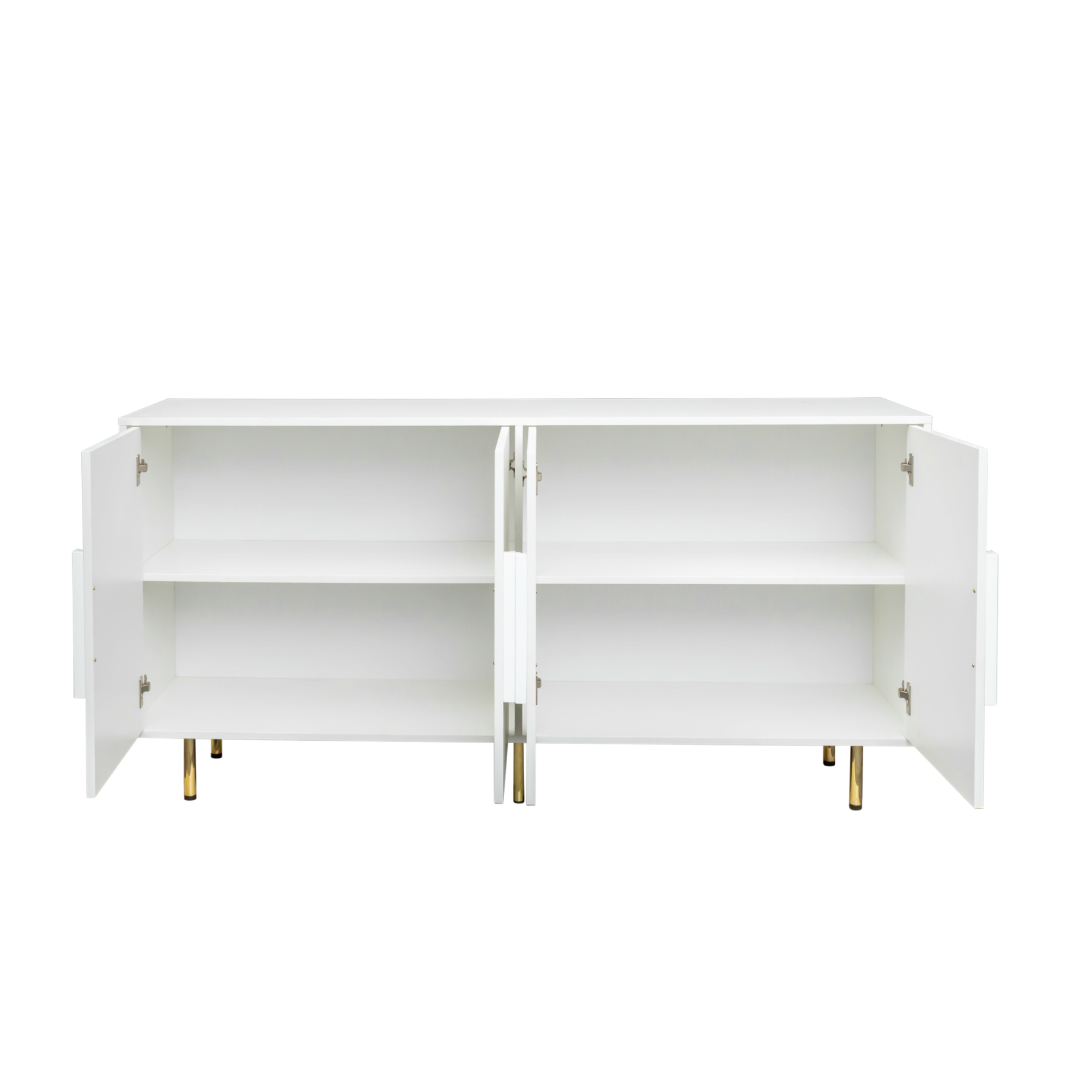 Modern Sideboard Buffet Cabinet w/ 4 Doors for Living Room & Dining Room