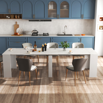 Space-Saving Extendable Dining Table for 2-12 People - Joysource