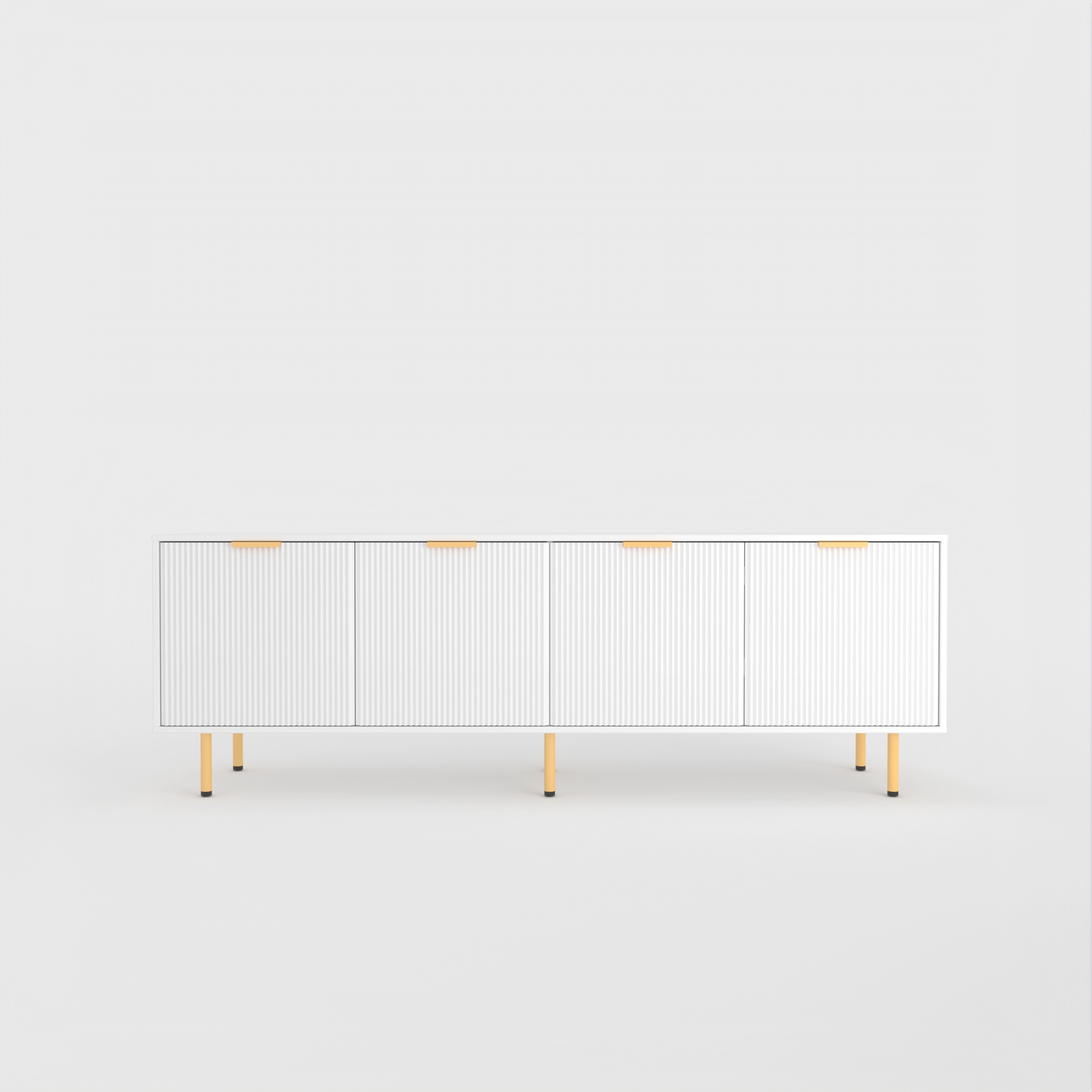71" TV Stand w/ Storage Cabinet & Adjustable Shelves | Modern Credenza