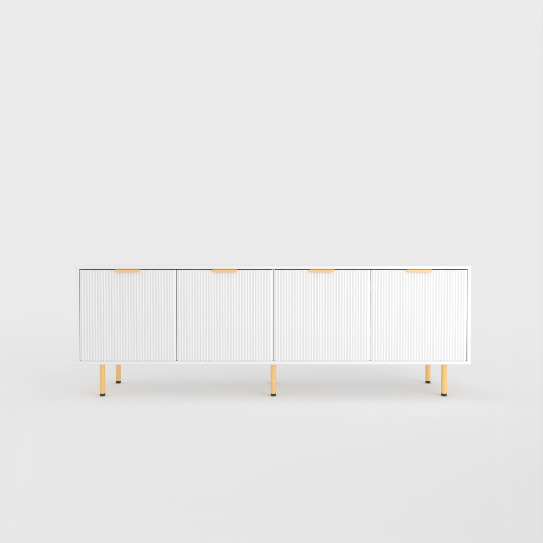 71" TV Stand w/ Storage Cabinet & Adjustable Shelves | Modern Credenza