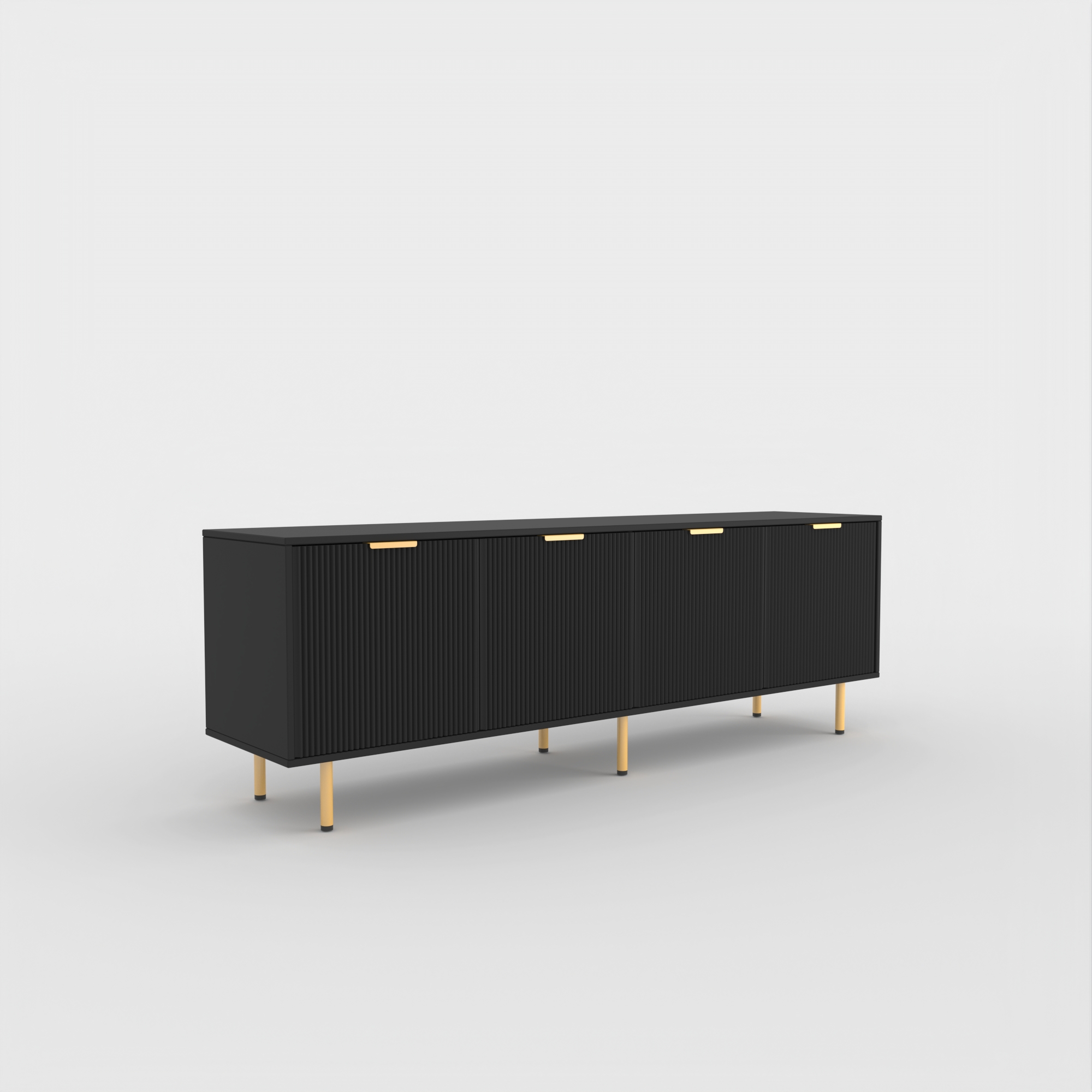 71" TV Stand w/ Storage Cabinet & Adjustable Shelves | Modern Credenza