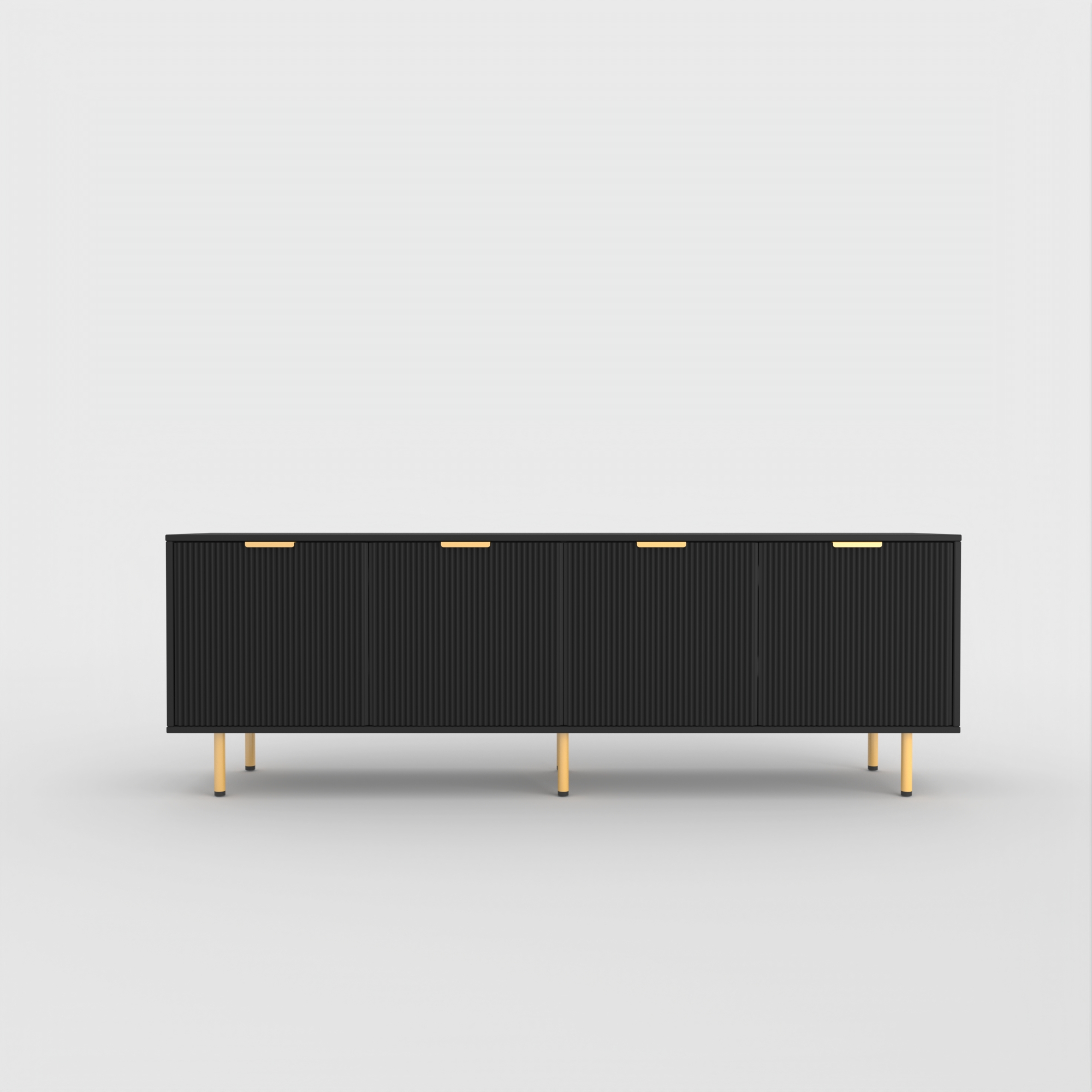 71" TV Stand w/ Storage Cabinet & Adjustable Shelves | Modern Credenza