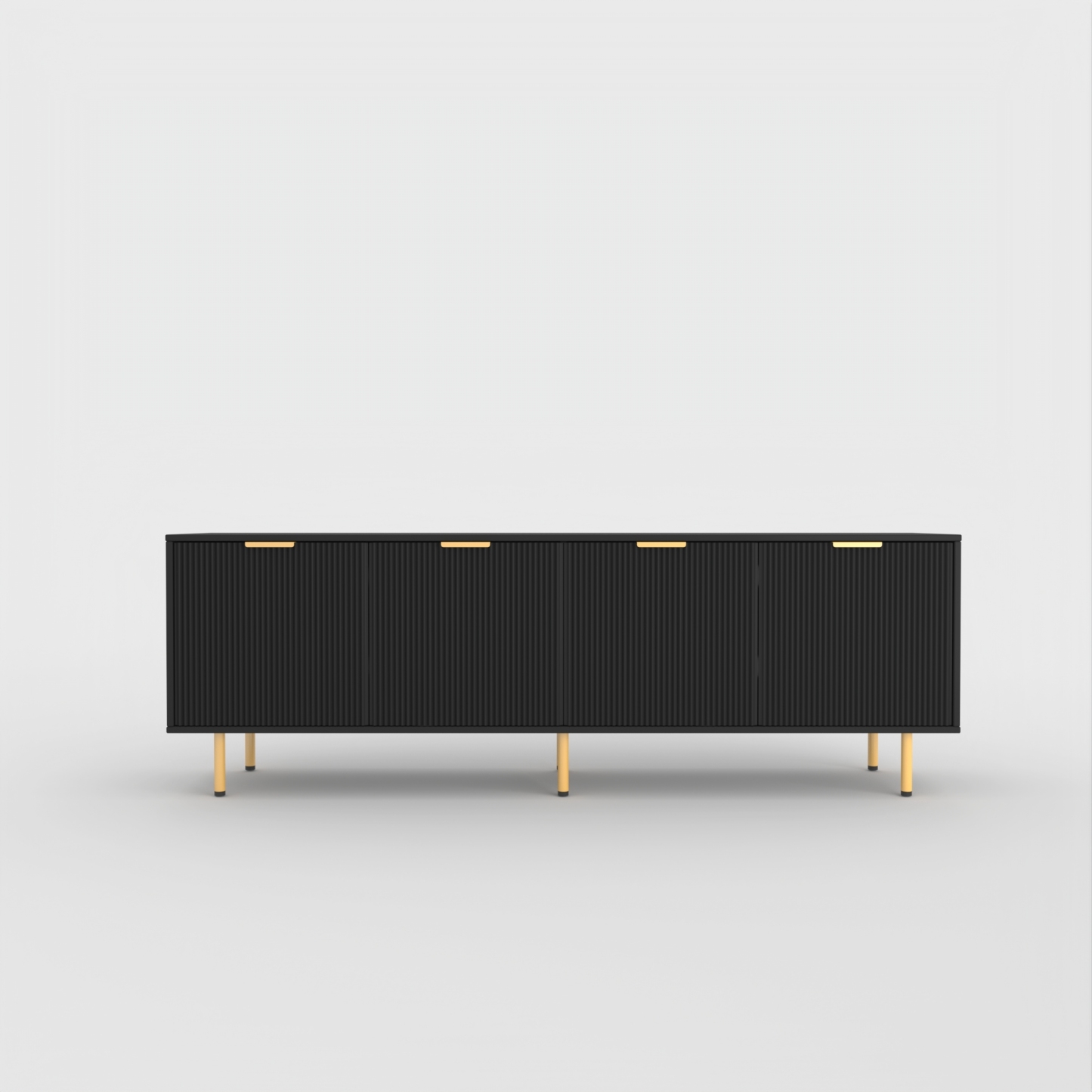 71" TV Stand w/ Storage Cabinet & Adjustable Shelves | Modern Credenza