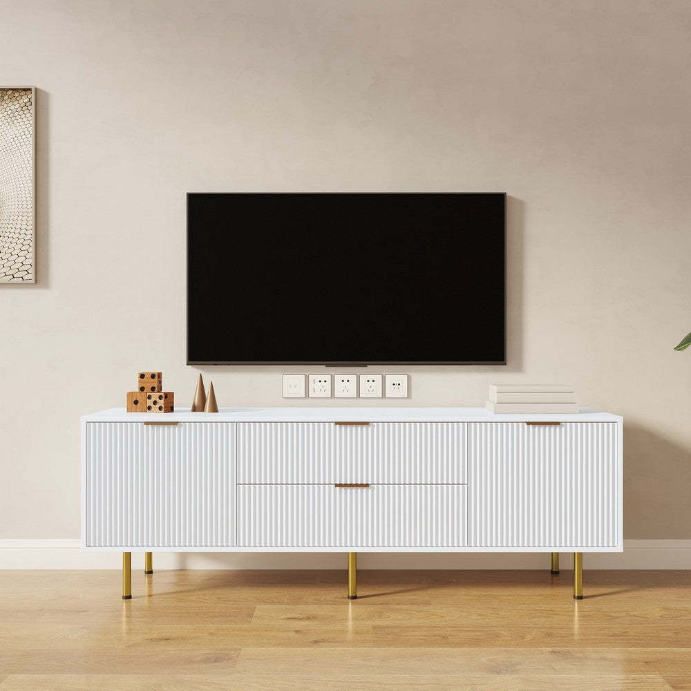 Modern TV Cabinet with Storage for Living Room and Bedroom
