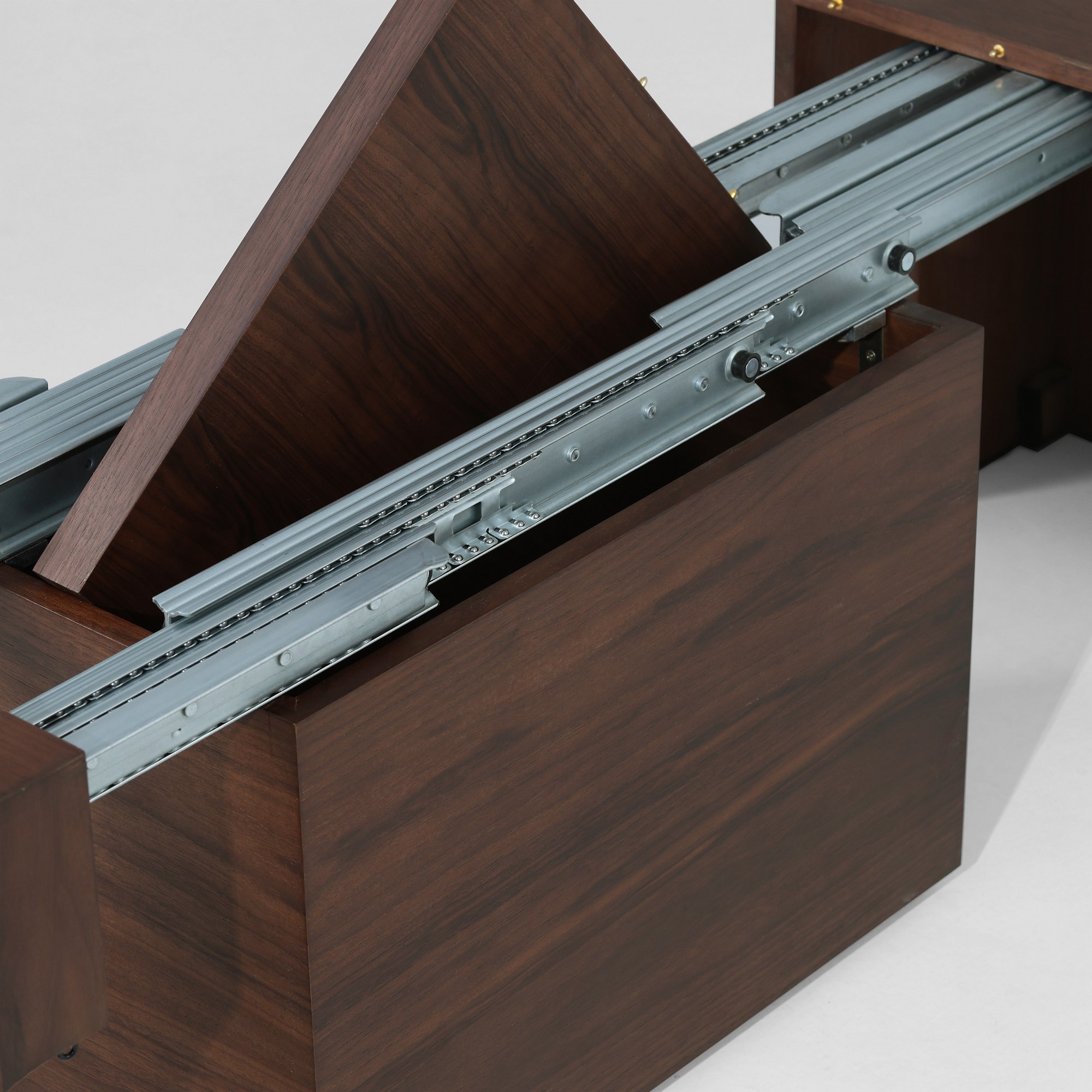 Extendable Dining Table & Bench Set | Seats 2–12, Space-Saving & Self-Storing, Solid Wood 