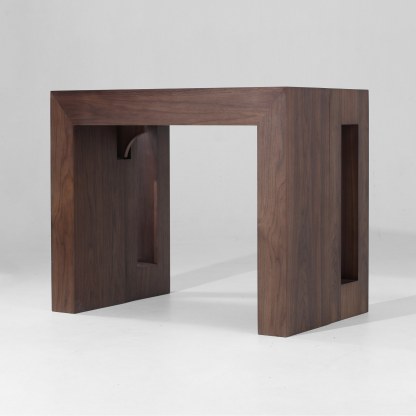 Solid Wood Extendable Dining Table Seats 2-12, 22"-120" | Self-Storing