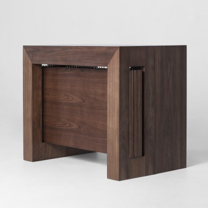 Solid Wood Extendable Dining Table Seats 2-12, 22"-120" | Self-Storing