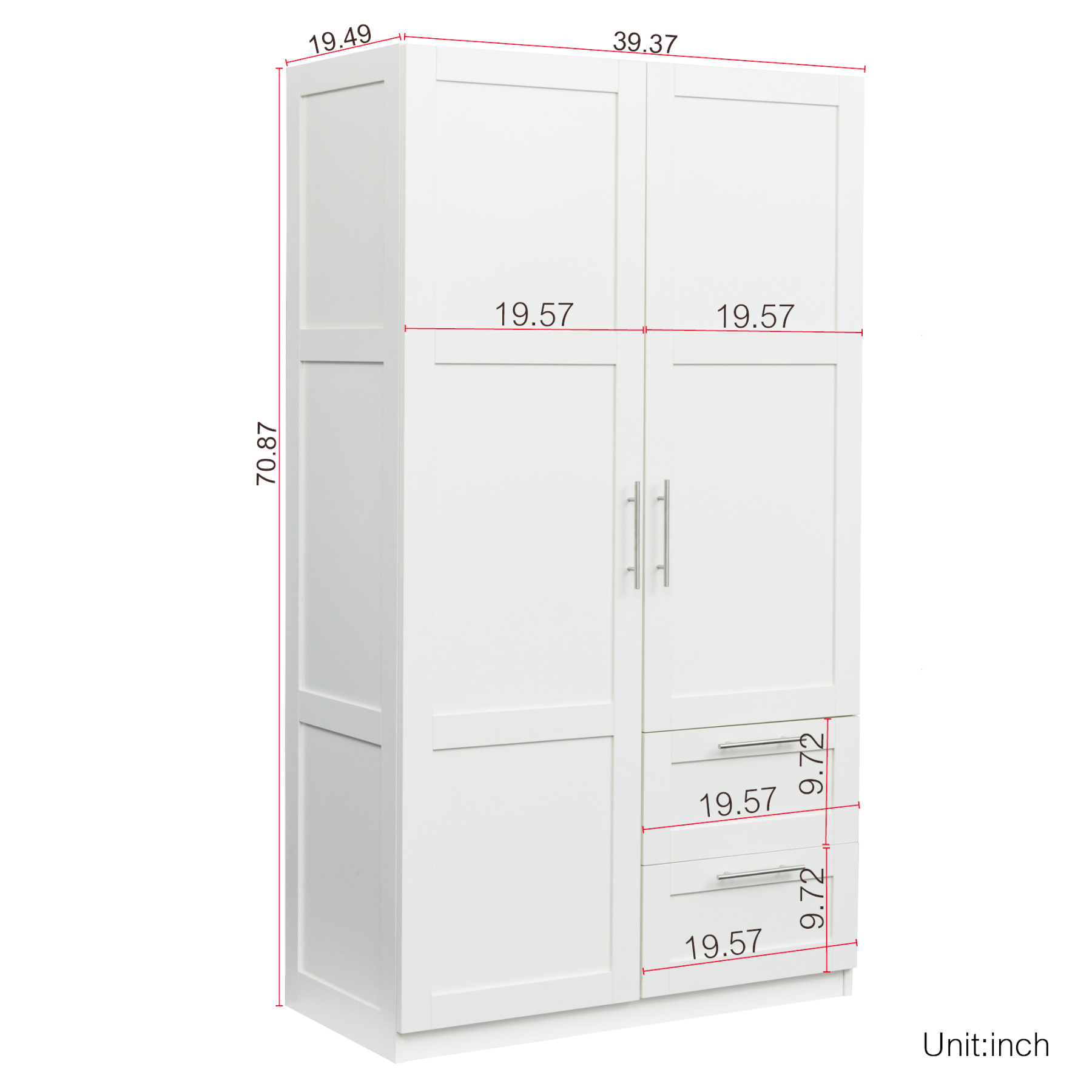 Modern Wardrobe with Doors, Drawers & Shelves - Spacious Storage | Joysource