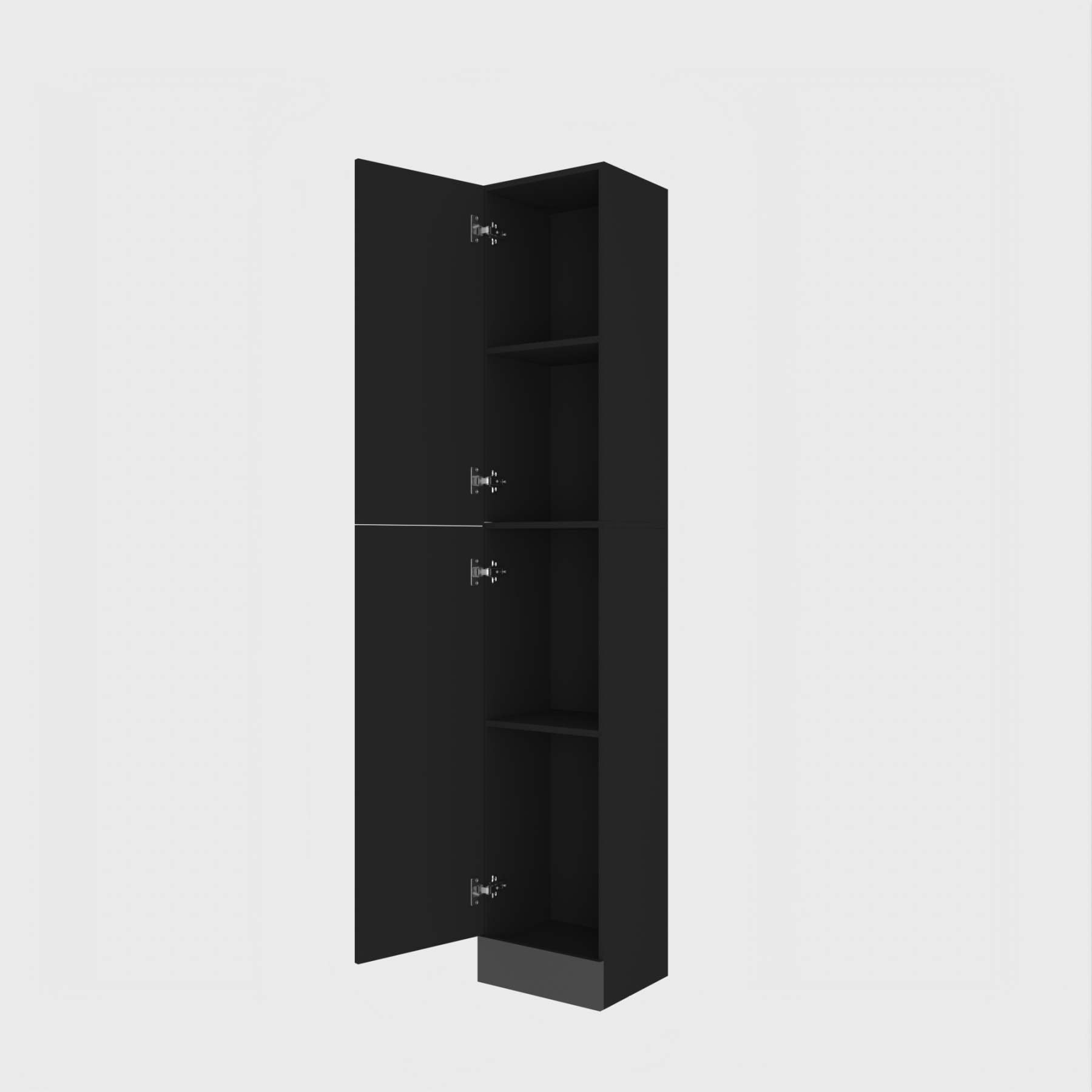 75" Tall Storage Cabinet with Doors & 4 Tiers | Narrow Cabinet