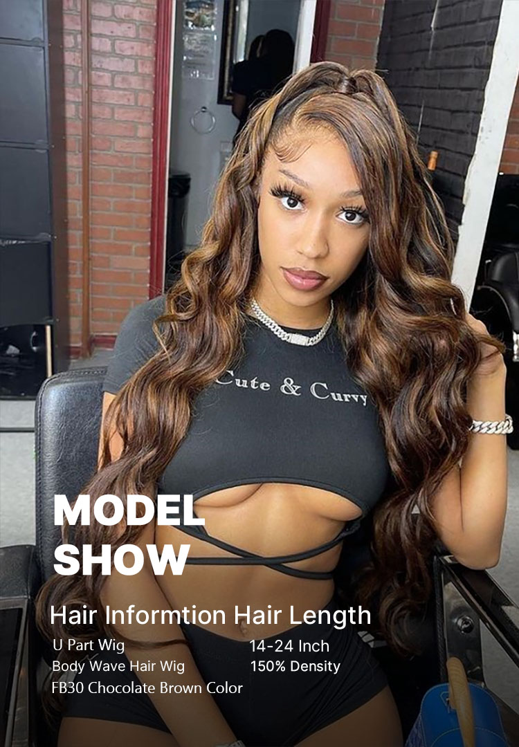 chocolate brown hair wig