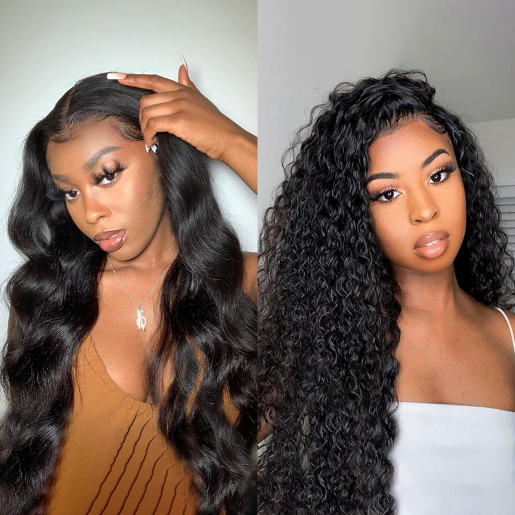 Donmily 7×5 Pre-Cut Lace Wear&Go Body Wave Or Water Wave Natural Colour Wig