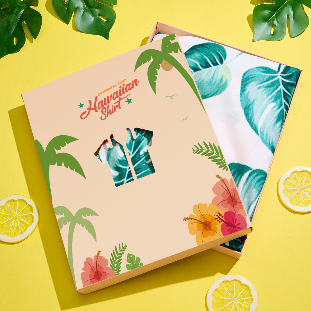 Upgrade Your Gift with a Tropical-Inspired Shirt Box - CustomFacePajamas
