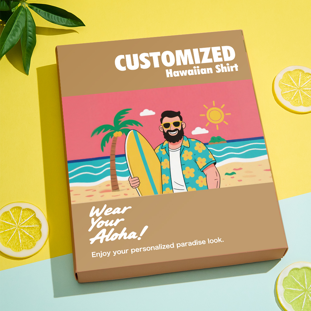 Upgrade Your Gift with a Tropical-Inspired Shirt Box - Vitality - CustomFacePajamas