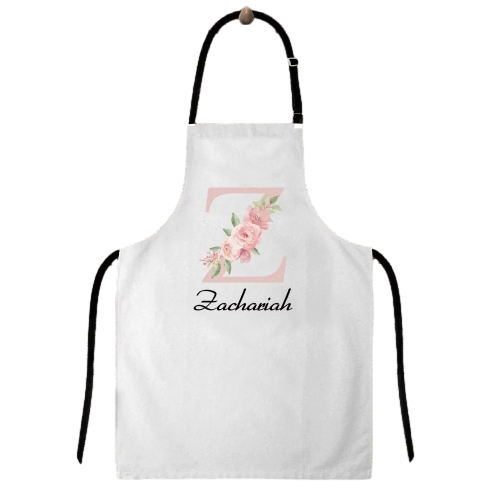 Custom Cooking Apron Choose Your Name - Personalised Letter Name Apron
