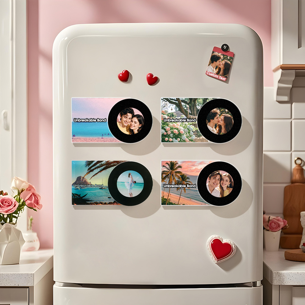 Vinyl Record NFC Fridge Magnet Music at Your Fingertips Perfect Valentine's Day Gift For Couples