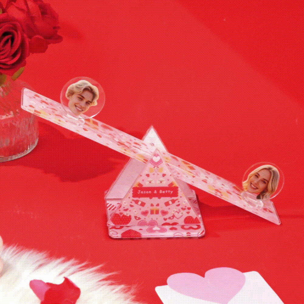 Custom Funny Couples Seesaw Decor The Perfect Valentine's Day Gift  Bring Love and Laughter for Couples