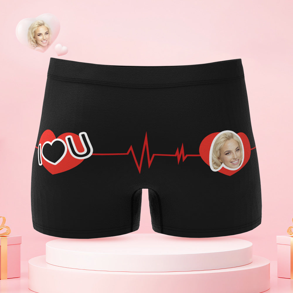 I Love You More Custom Face Couple Underwear Personalized Underwear Valentine's Day Gift - CustomFacePajamas