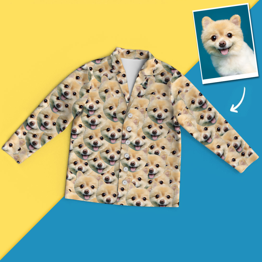 Custom Pet Face Mash Pajamas - Face Mash Dog